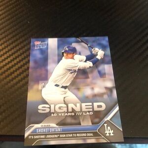 Topps Now Shohei Ohtani Signed Card